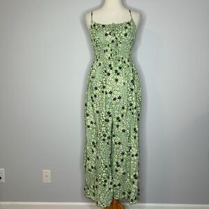 ASOS- Green Floral Jumpsuit